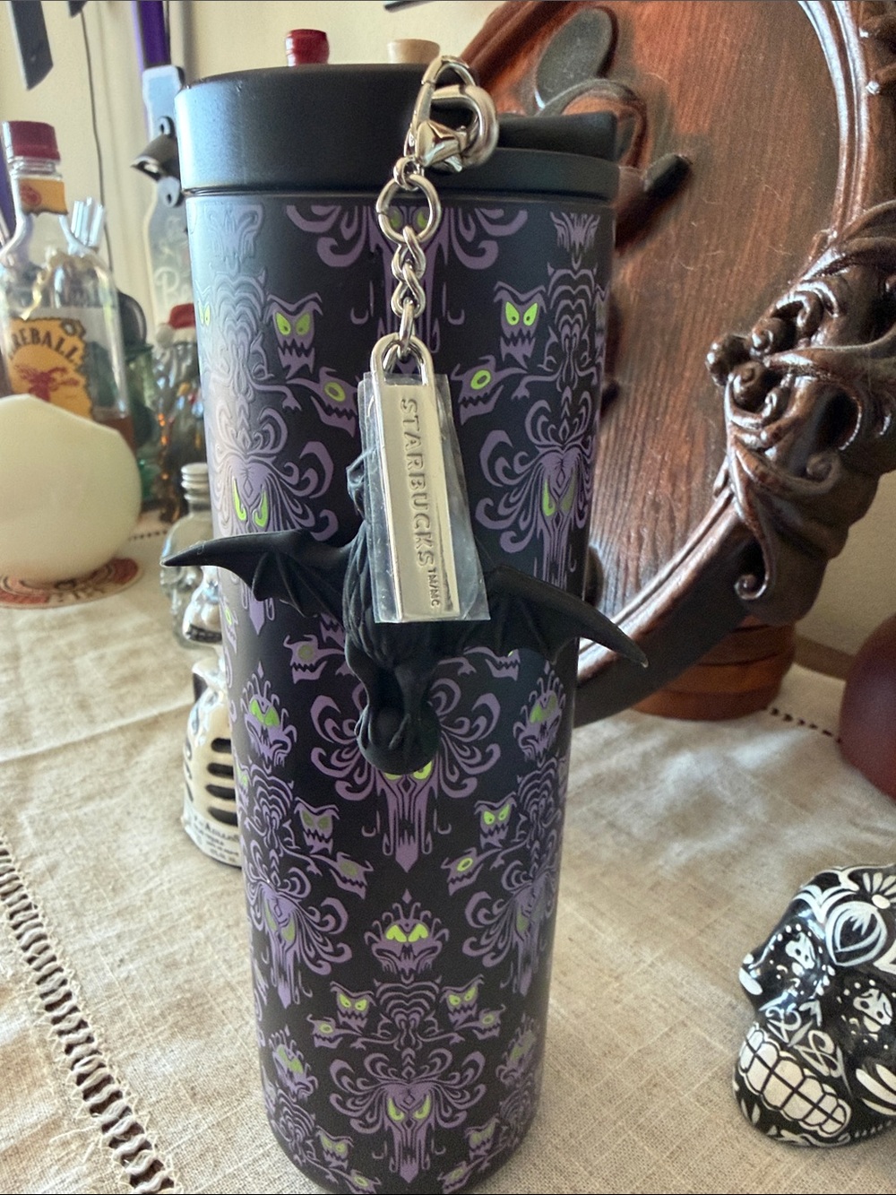 Disney Parks 2026 Haunted Mansion Starbucks stainless steel travel tumbler💜💜💜